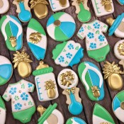 Blue and Green Baby Shower